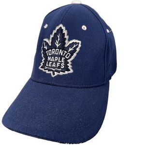 Vintage Toronto Maple Leafs Zephyr Hat NHL Blue Fitted Cap Youth 90s